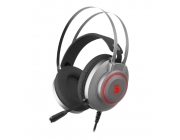 Gaming Headset Bloody J200S, 50mm drivers, 20-20kHz, 16 Ohm, 100db, Noise Canceling Mic, Leather Ear Pads, 7-Color Backlit, 2m, USB, Grey
