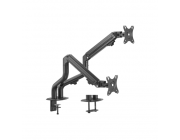 Table/desk 2-display mounting arm Gembird (rotate,tilt,swivel),17”-32”,up to 8 kg,VESA:75x75,100x100
