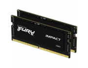 32GB DDR5-5600MHz SODIMM Kingston FURY Impact (Kit of 2x16GB) (KF556S40IBK2-32), CL40, 1.25V, Black
