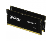 32GB DDR5-6400MHz SODIMM Kingston FURY Impact (Kit of 2x16GB) (KF564S38IBK2-32), CL38, 1.35V, Black
