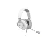 Gaming Headset Havit H2230d, 50mm driver, 20-20kHz, 32 Ohm, 106dB, 242g, On-earcup control, Detachable Mic, 1.8m, 3.5mm(4pin), White/Grey
