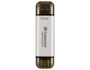 .512GB  Transcend Portable SSD ESD310S Silver, USB-A/C 3.2 (71.3x20x7.8 mm, 11g, R/W:1050/950 MB/s)
