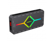 Fan Hub Gamemax Controller v4.0, 9 ports PWM+ARGB, Multi-channel PWM Temperature Control, Magnetic, Remote Control, Black
