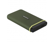 .500GB  Transcend Portable SSD ESD380C Military Green, USB-C 3.2 (96x54x12mm, 75g, R/W:2K/2K MB/s)
