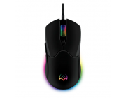 Gaming Mouse SVEN RX-G840, 200-7000 dpi, 6 buttons, 150g, Ambidextrous, Programmable, Built-in memory, RGB, 1.8m, USB, Black

