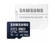 512GB MicroSD (Class 10) UHS-I (U3)+SD adapter, Samsung PRO Ultimate 