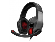 Gaming Headset SVEN AP-U995MV, 50mm drivers, 20-20kHz, 32 Ohm, 108dB, 520g, In-Line Controls, v7.1, Backlight(Red), 2.2m, USB, Black/Red
