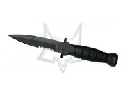 MILITARY
Design by FOX Knives
cod. 1685T stainless steel 440C
твердость HRC 57-59 рукоядь  black Kraton G