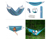 NC9004 Abisal BLUE- DARK BLUE HAMMOCK WITH 70CM WOODEN BEAM AND METAL