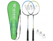 Набор для бадминтона 216k Abisal STEELTEC 216K BADMINTON ROCKET SET + 3 PIECES SHUTTLECOCKS WISH