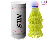 Воланчики для бадминтона NBL6293 Abisal NYLON SHUTTLECOCKS LED MULTICOLOR PACK OF 3 NILS