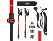 Палки для скандинавской ходьбы TK8601-R Abisal TK8601 RED ALU NORDIC WALKING POLES NILS