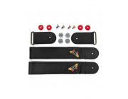 FRPWST-UFR-DD-BK-425 SEBA FR - UFR POWERSTRAP DD + LOOP + SCREWS - BLACK + DD LOGO -425mm PAIR - 38/42