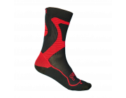 FRSO-N-BK-RD-L SEBA FR - NANO SPORT SOCKS - BLACK/RED - 42-44