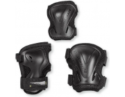 Комплект защиты Rollerblade 068P0500100 Rollerblade EVO GEAR 3 PACK BLACK  S – наколенники, налокотники, запястья, анатомический крой, вентиляция