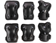 Комплект защиты Rollerblade 069P0100100 Rollerblade SKATE GEAR 3 PACK NERO L – наколенники, налокотники, защита запястий, вентиляция, анатомия