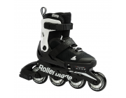 Роликовые коньки Rollerblade 07221900787 MICROBLADE  NERO/BIANCO  Size 36-40 – детские, колёса 4x72мм, жёсткость 80A, подшипники SG3, раздвижные