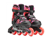 Роликовые коньки Rollerblade 86B0751540ND02 MICROBLADE SL NERO/CORALLO Size 28-32 – детские, колёса 4x72мм, жёсткость 80A, подшипники SG3, усиленная манжета