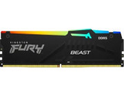 32GB DDR5-5600  Kingston FURY® Beast DDR5 RGB EXPO, PC44800, CL36, 1.25V, 2Rx8, Auto-overclocking, Asymmetric BLACK Large heat spreader, Dynamic RGB effects featuring Fury Infrared Sync technology, AMD® EXPO v1.0 and Intel® Extreme Memory Profiles (Intel®