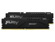 64GB (Kit of 2*32GB) DDR5-6400  Kingston FURY® Beast DDR5 EXPO, PC51200, CL32, 1Rx8, 1.4V, Auto-overclocking, Asymmetric BLACK low-profile heat spreader, AMD® EXPO v1.1 and Intel® Extreme Memory Profiles (Intel® XMP) 3.0