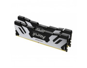 32GB (Kit of 2*16GB) DDR5-6400  Kingston FURY® Renegade Silver DDR5, PC51200, CL32, 1.4V, 1Rx8, Auto-overclocking, Symmetric SILVER Large heat spreader, Intel XMP 3.0 Ready  (Extreme Memory Profiles)