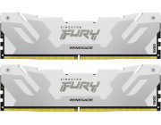 32GB (Kit of 2*16GB) DDR5-6400  Kingston FURY® Renegade White DDR5, PC51200, CL32, 1.4V, 1Rx8, Auto-overclocking, Symmetric WHITE Large heat spreader, Intel XMP 3.0 Ready  (Extreme Memory Profiles)