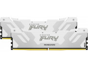 64GB (Kit of 2*32GB) DDR5-6400  Kingston FURY® Renegade White DDR5, PC51200, CL32, 2Rx8, 1.4V, Auto-overclocking, Symmetric WHITE Large heat spreader, Intel XMP 3.0 Ready  (Extreme Memory Profiles)