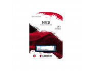 M.2 NVMe SSD 2.0TB Kingston NV3, Interface: PCIe4.0 x4 / NVMe1.3, M2 Type 2280 form factor, Sequential Reads 6000 MB/s, Sequential Writes 5000 MB/s, SMI SM2268XT2/ Phison E27T controller, TBW: 640TB, 3D BiCS6 TLC/ QLC NAND flash