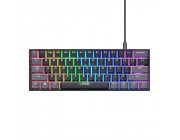 Trust Gaming GXT 867 ACIRA  60% Mini mechanical gaming keyboard, Outemu linear mechanical red switches, full RGB illumination, 61 keys, 50 million key presses, US, 1.5 m, USB, Black