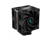 DEEPCOOL Cooler -AK400 ZERO DARK PLUS-, Intel Socket LGA1851/1700/1200/115x & AMD AM5/AM4, up to 220W, 2x 120mm FDB FK120 fans:120x120x25mm, 500~1650 RPM±10%, <28 dB(A), 59.46 CFM, 4-pin PWM, Fluid Dynamic Bearing, 4x 6mm Cooper heatpies direct contact, B