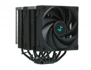 DEEPCOOL Cooler -AK620 ZERO DARK-, Intel Socket LGA2066/2011/1851/1700/1200/115x & AMD AM5/AM4, up to 260W, Dual-Tower, 2x 120mm FDB FK120 fans:120x120x25mm, 500~1850 RPM±10%, <28 dB(A), 68.99 CFM, 4-pin PWM, Fluid Dynamic Bearing, Cooper Base, 6x 6mm Coo