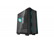 DEEPCOOL -CC560 V2- ATX Case, with Full-sized Tempered Glass Window & Mesh Front Panel, without PSU, Tool-less, Pre-installed: Front 3x120mm LED fans, Rear 1x120mm LED fan, Top panel Magnetic dust filter, 20mm Cable Management, 2x2.5- SSDs and 2x3.5- HDDs