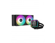 DEEPCOOL Liquid Cooler  -LD240-, 240mm radiator, Anti-Leak Technology, LGA1851/1700/1200/1151 & AM5/AM4, up to 280W, 2x 120mm ARGB FD12 fans: 600~2400rpm, <38.71dBA, 72.04CFM, 4-pin PWM, Hydro Bearing, 5 PRO Pump: 3400rpm, 3-phase, 6-slot, 4-pole motor, R