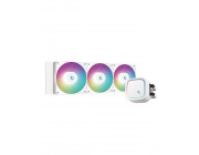 DEEPCOOL Liquid Cooler  -LE720 WH-, 360mm radiator, Anti-Leak Technology, Socket LGA1851/1700/1200/115x & AM5/AM4, up to 250W, 3x120mm  ARGB PWM fans, Led mirror cap, Fans: 500~2250rpm, 17.6~32.9dBA, 85.85CFM, 4pin PWM, Pump: 2550rpm, 17.8dBA, Hydro Beari