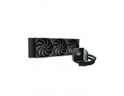 DEEPCOOL Liquid Cooler  -MYSTIQUE 360-, 360mm radiator, Anti-Leak Technology, LGA1851/1700/1200/115x & AM5/AM4, up to 300W, 3x 120mm FDB FT12 SE fans: 500~2150rpm, <36.49dBA, 72.45CFM, 4-pin PWM, 5 PRO Pump: 3400rpm, 3-phase, 6-slot, 4-pole motor, Fluid D