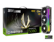 ZOTAC GeForce RTX™ 5080 AMP Extreme INFINITY Ultra 16GB GDDR7, 256bit, 2730/30000Mhz, Blackwell/DLSS4, PCIeX16 5.0, 3.5-slot, 1xHDMI, 3xDP, Large Vapor Chamber, Triple Fan/IceStorm 3.0, Active Fan Control/FREEZE Fan Stop/Dual Bios, SPECTRA2.0 Link/RGB Lig