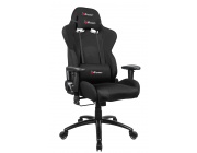 Gaming/Office Chair AROZZI Inizio Fabric, Black, max weight up to 105kg, 2D Armrests, Rocking function that tilts the seat and backrest up to 12°, Head and Lumber cushions, Metal Frame, Steel wheelbase, Gas Lift 4class, W-24.5kg