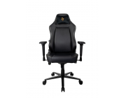 Gaming/Office Chair AROZZI Primo PU, Black/Gold, max weight up to 135-145kg / height 165-190cm, Tilt  Angle Lock, Recline 165°, 4D Armrests, Adjustable lumbar support, Head cushion, Metal Frame, Aluminium wheelbase, Gas lift 4 class, Large nylon casters