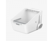 Petkit Pura Cat Litter Box, semi-open low-level entrance litter tray, built-in odour eliminator, 507*374*350mm, white