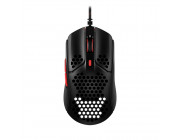 HYPERX Pulsefire Haste Gaming Mouse, Black/Red, Ultra-light hex shell design, 400–16000 DPI, 4 DPI presets, Pixart PAW3335 Sensor, Split-button design for extra responsiveness, Per-LED RGB lighting, USB, 80g