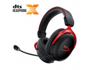 Wireless headset  HyperX Cloud II Wireless, Black/Red, Frequency response: 15Hz–20,000 Hz, Battery life up to 30h, USB 2.4GHz Wireless Connection, Up to 20 meters, 7.1 Surround Sound, Customizable onboard  controls