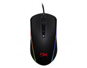 HYPERX Pulsefire SURGE Gaming Mouse, Black, 200–16000 DPI, 4 DPI presets, Pixart 3389 sensor, Light ring provides dynamic 360° RGB effects, 6 x button mouse with ultra-responsive Omron switches, USB,  130g
