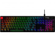 HYPERX Alloy Origins PBT Mechanical Gaming Keyboard (US Layout), HyperX Red - Linear key switch, High-quality, Durable PBT keycaps, Backlight (RGB), 100% anti-ghosting, Key rollover: 6-key / N-key modes, Ultra-portable design, Solid-steel frame, USB