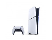 Game Console  Sony PlayStation 5 Digital Slim (without Disc), 1TB, White; 1 x Gamepad (Dualsense)