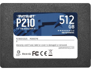 2.5- SSD 512GB Patriot P210, SATAIII, Sequential Read: 520MB/s, Sequential Write: 430MB/s, 4K Random Read: 50K IOPS, 4K Random Write: 50K IOPS, SMART, TRIM, 7mm, TBW: 240TB, SMI 2259XT Controller, 3D NAND TLC