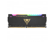 16GB DDR4-3200  VIPER (by Patriot) STEEL Performance RGB Sync, PC25600, CL18, 1.35V, Custom Design Aluminum HeatShiled, 5 Customizable Lightning Zones, Intel XMP 2.0 Support, Black w/ Golden Viper Logo