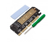 M.2 NVMe M-Key PCI-E adapter Savio AK-41 Expansion card, Supported PCI-E interfaces: PCI-E 4x, PCI-E 8x, PCI-E16x, Supported disk sizes: 2230, 2242, 2260, 2280