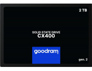 2.5- SSD 2.0TB  GOODRAM CX400 Gen.2, SATAIII, Sequential Reads: 550 MB/s, Sequential Writes: 500 MB/s, Maximum Random 4k: Read: 77,500 IOPS / Write: 85,000 IOPS, Thickness- 7mm, Controller Phison PS3111-S11, TBW=720TB, 3D NAND TLC