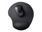 Trust Big Foot Mouse Pad - S size, Ergonomic mouse pad with gel filled wrist rest, 205x236mm, Black