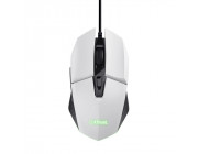 Trust Gaming GXT 109W FELOX multicolour LED lighting Mouse, max. 6400 dpi, 6 Programmable buttons, 1.5 m USB, White